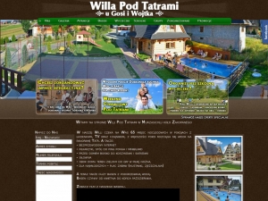 Willa Pod Tatrami posiada nawet basen kąpielowy